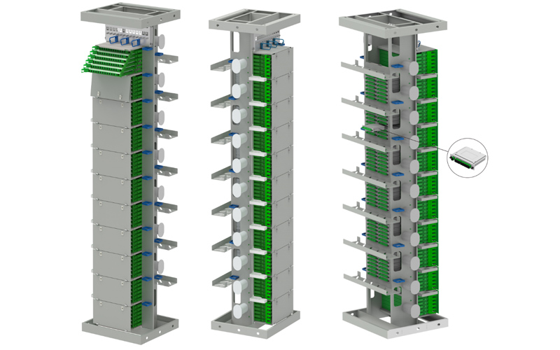 792 Cores FTTH Rack Mount Optical Distribution Frame (ODF)