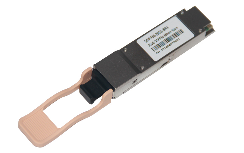 Generic Compatible 200GBASE-SR4 QSFP56 850nm 100m DOM MPO-12/UPC MMF Optical Transceiver Module