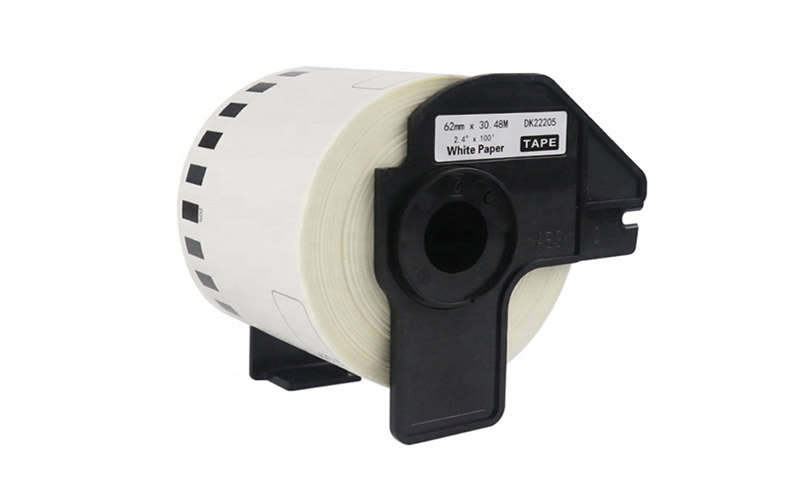 Compatible Brother DK2205 Continuous Length White Paper Tape
