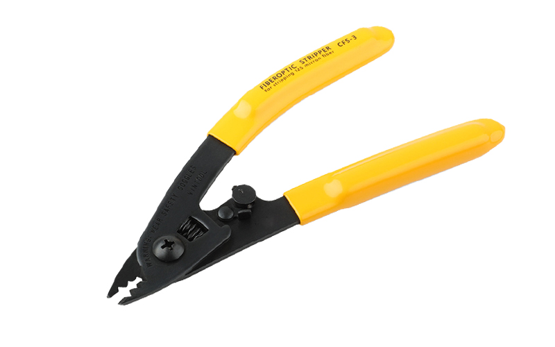 High Carbon Steel 3-Hole Fiber Optic Stripping Pliers.