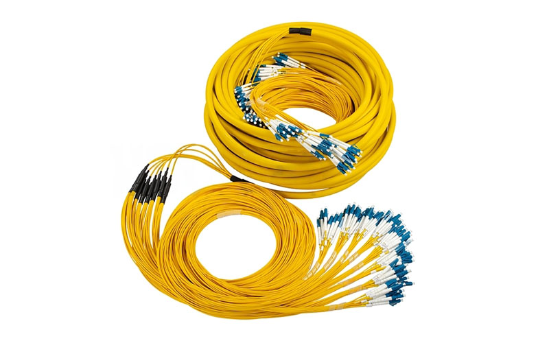 96 Cores LC/UPC to LC/UPC Breakout Trunk Fiber Optical Patch Cable